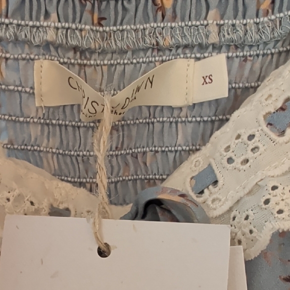 Christy Dawn Emma Dress In Pansy Blues Size XS - Picture 4 of 8